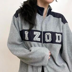 IZOD® PERFORMX MEN'S VINTAGE FUZZY ZIP-UP JACKET.